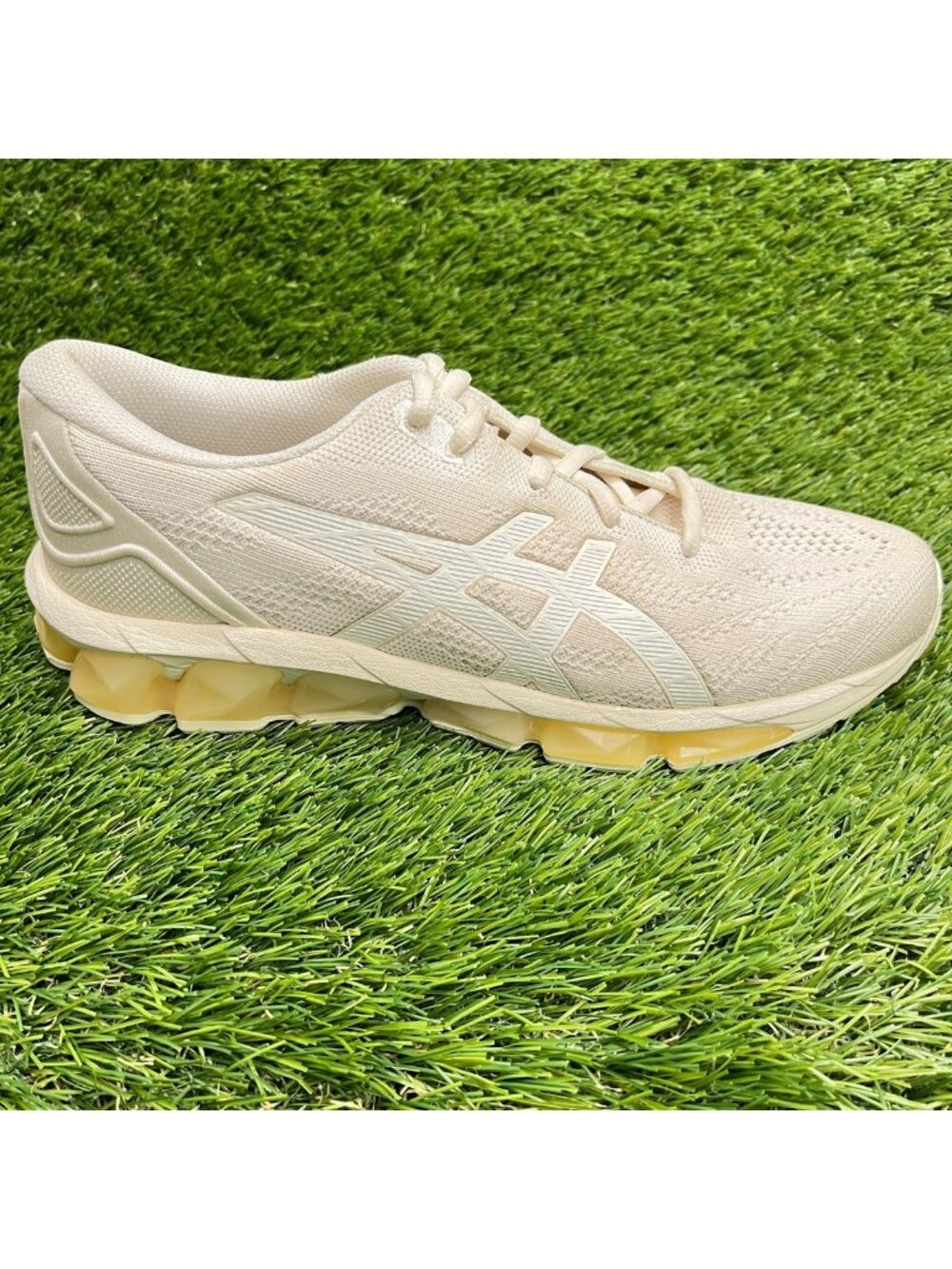 Asics Gel-Quantum 360 VII Womens Size 8.5 Cream Athletic Running Shoes Sneakers